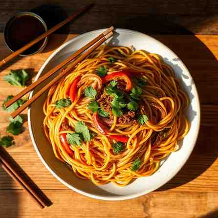 Burmese Shan Noodles - Easy Stir Fry Recipe